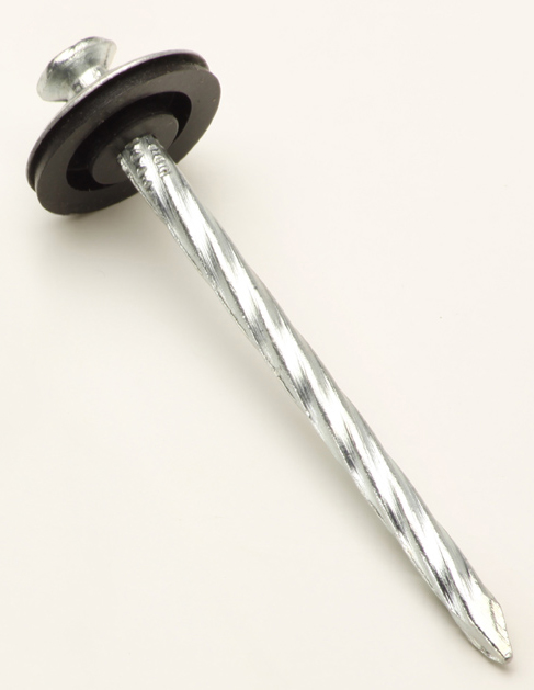 CLAVO TECHO CHAPA ESPIRALADO C/ARANDELAS 4" (x 100)