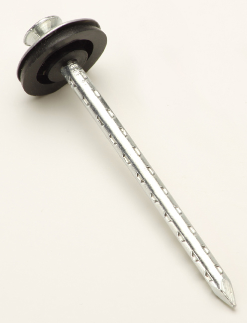 CLAVO TECHO CHAPA MOLETEADO C/ARANDELAS 3" (x 100)