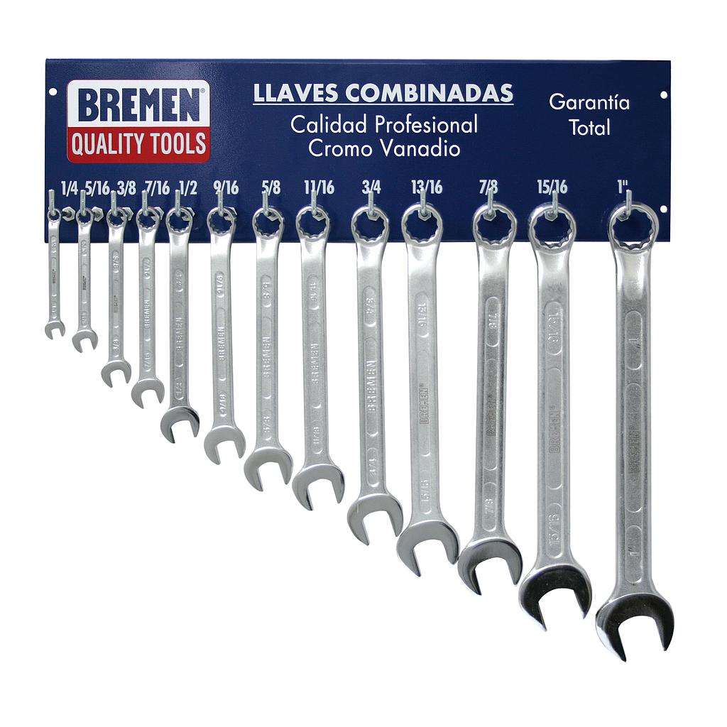 EXHIBIDOR LLAVES COMBINADAS 1/4 A 1" BREMEN® (3694)