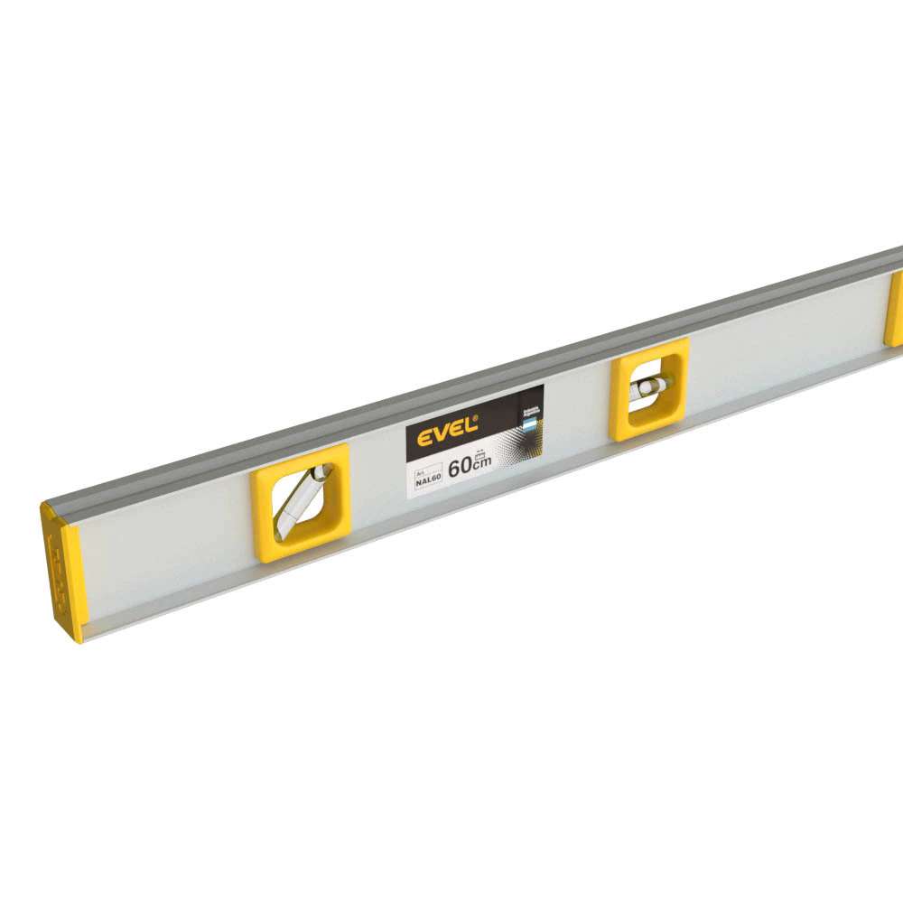 NIVEL  60 cm. ALUMINIO ANONIZADO EVEL