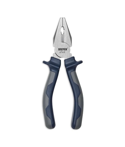 [BREU6AR] PINZA UNIVERSAL 6" AISLACION AZUL/ROJA BREMEN® (6769)