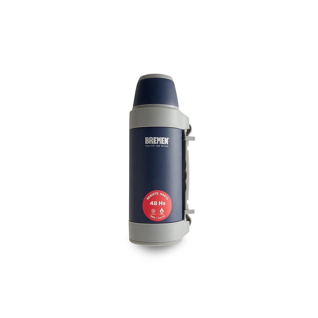 [BRET12AZ] TERMO 1,2 LITROS AZUL  ACERO INOX. BREMEN® (7133)