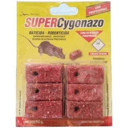 [GELRB6] RODENTICIDA BLISTER 6 BLOQUES DE 15 grs. SUPERCYGONAZO