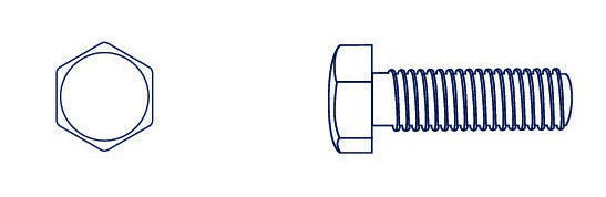 [BSW13025] BULON BSW HEXAGONAL  [003]  1/2" x 1" (Caja x 120) BREMEN®