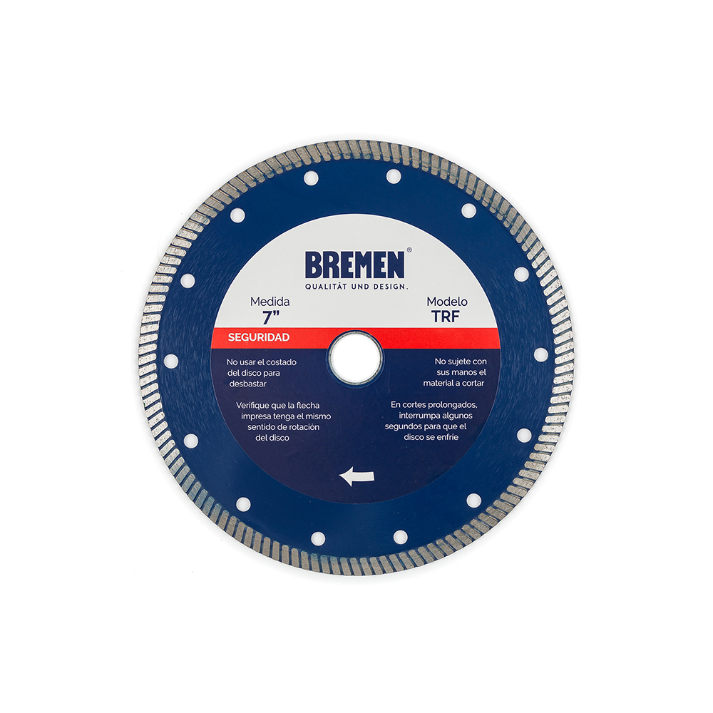 [BRED9TRF] DISCO DIAMANTADO  9"   TURBO FINO BREMEN® (7297)