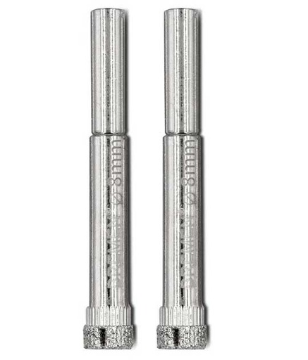 [BREBD8] Broca Diamantada ø 8mm [2 unid] para vidrio y porcelanato  BREMEN® (7537)