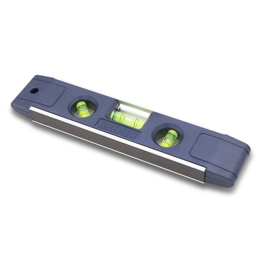 [BRENTP9] NIVEL TORPEDO PROFESIONAL 9" [Base aluminio c/imán] BREMEN® (7678)*