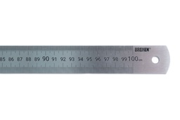 [BRER100] REGLA de ACERO INOX 1 metro x 1.2mm [con estuche] BREMEN® (7400)