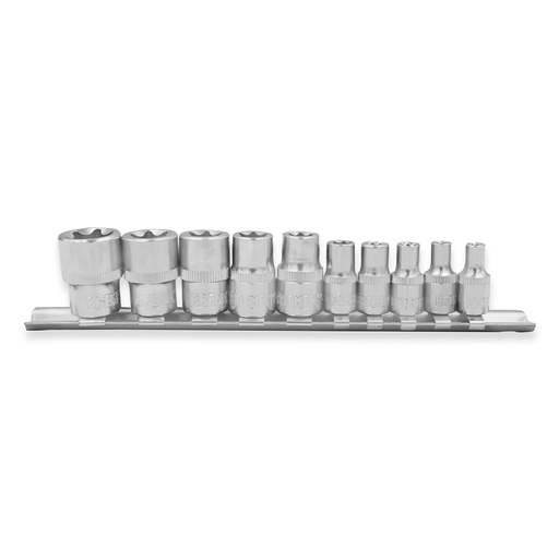 [6730] TORX:JGO.TUBOS x 10 Pzs (Enc.1/4" & 3/8")  (E4-E18) BREMEN® (6730)