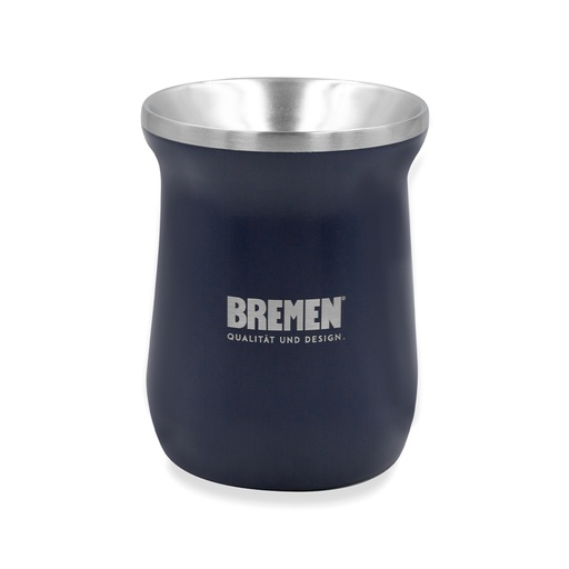 [BREMAZ] MATE ACERO INOXIDABLE 300 ML AZUL BREMEN (7743)