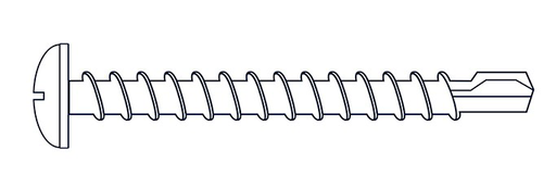 [TPM06025] TORNILLO AUTOPERFORANTE FIJADORA (R. PARKER) MECHA [004] 6 x 1" (Caja x 1500) BREMEN®