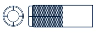 [BEH10040] BROCA DE EXPANSIÓN PARA HORMIGÓN [003]  - Zincado - 3/8" x 16TPI x 40 [Caja x 50 uni] BREMEN®