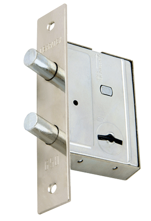 [CER401] CERROJO DE SEGURIDAD NIQUELADO DOBLE PERNO CONSORCIO Cerratex® (401)