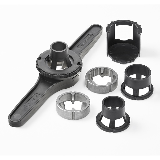 [LATTPVCJ] TERRAJA PVC 1/2-3/4-1" COJINETE DE ACERO LATYN ROSCA®