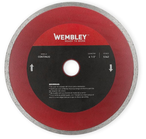 [WEMD4C] DISCO DIAM. WEMBLEY 4-½"   Humedo (CONTINUO) (5342)