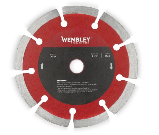 [WEMD4S] DISCO DIAM. WEMBLEY 4-½"   Segmentado Seco (LASER) (5340)