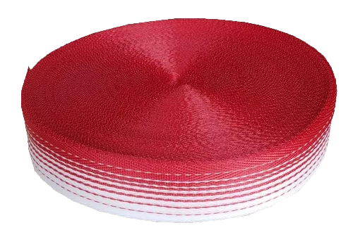 [TENC50RO] CINTA TEJIDA ROJO 6 cm. MONOFILAMENTO (50 mts.)