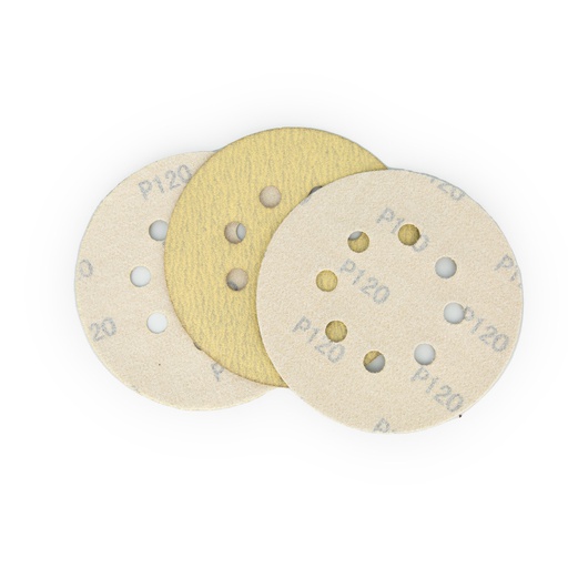 [8027] Disco de Lija Anti-Empaste [G 1200] x 20 uni p/Lijadora Orb. 5"  BREMEN® (8027)