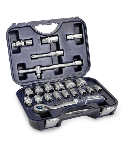 [7941] BOC.JGO Enc.1/2" x 22 Pzs con Accesorios (SAE) BREMEN® (7941)