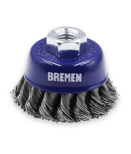 [8047] CEPILLO COPA 2 ½" TRENZADO (Amoladora Ang.) BREMEN® (8047)