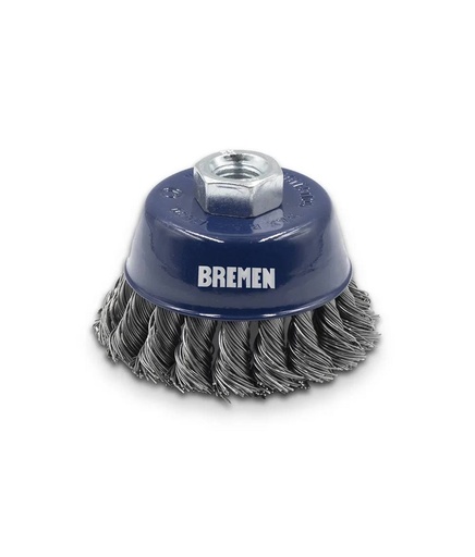 [8049] CEPILLO COPA 3" TRENZADO (Amoladora Ang.) BREMEN® (8049)