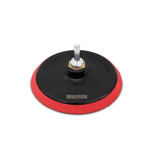 [8060] DISCO RESPALDO DE GOMA c/ VELCRO (ø 5"/125 mm) con ADAPTADOR  BREMEN® (8060)
