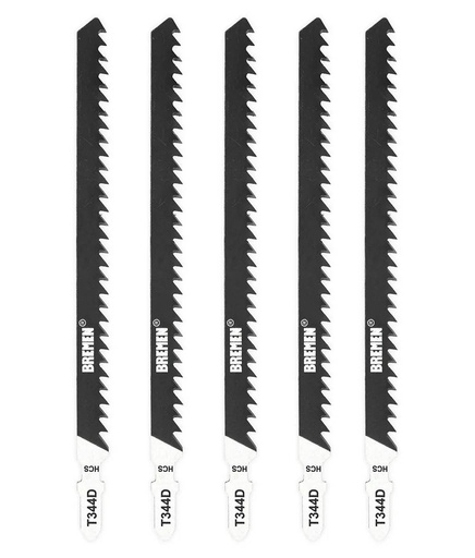 [7975] HOJA DE CALAR ENC. T MADERA (T344D) x 5unid. BREMEN® (7975)