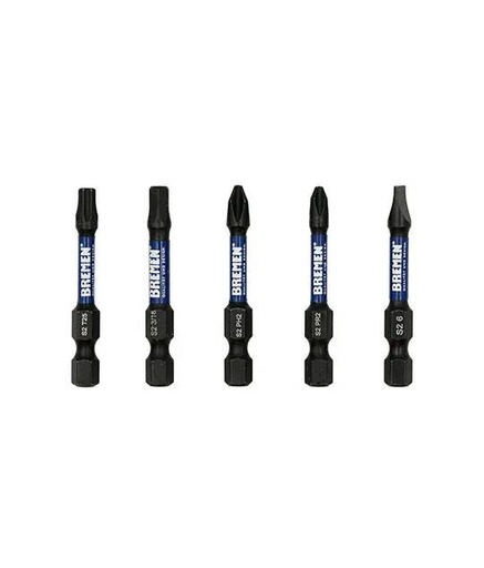 [7867] PUNTA ATORN. IMPACTO PH #2 SL6 PR2 H3/16 T25 (L50mm) [Magnética] [5 unid] BREMEN® (7867)