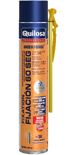 [QUI40759] ADHESIVO EN ESPUMA ORBAFOAM FIJ.60 SEGUNDOS 750 ml. QUILOSA (10040759)