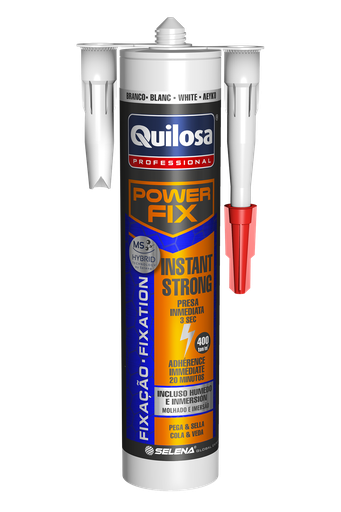 [QUI41621] ADHESIVO POWER FIX INSTANT STRONG BLANCO 280 ml. QUILOSA (10041621)
