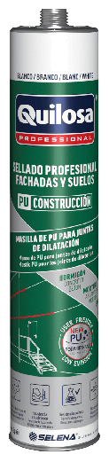 [QUI49488] SELLADOR DE POLIURETANO PU CONSTRUCCION GRIS 600 ml. QUILOSA (10049488)