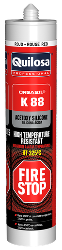[QUI43795] SELLADOR DE SILICONA ALTA TEMPERATURA ORBASIL K-88 310 ml. QUILOSA (10043795)