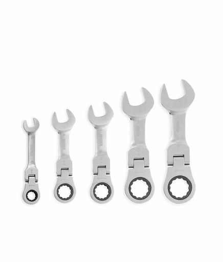 [BRELCC19] LLAVES COMBINADAS CON CRIQUE CORTA ARTICULADA 10-19 (5 PZS) BREMEN® (8264)