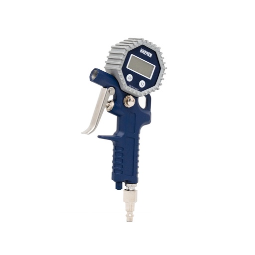[BREINMD] INFLADOR de NEUMATICOS con MANÓMETRO DIGITAL (PISTOLA) BREMEN® (8298)