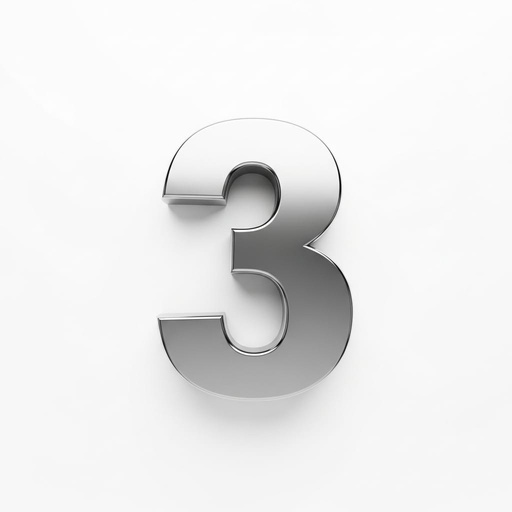 [SCNAI3] NUMERO 3 ACERO INOXIDABLE 2mm