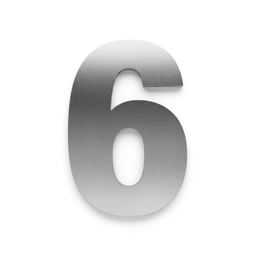 [SCNAI6] NUMERO 6 ACERO INOXIDABLE 2mm