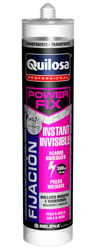 [QUI45462] ADHESIVO POWER FIX INSTANT INVISIBLE 295 gr. QUILOSA (10045462)