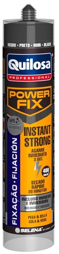 [QUI41647] ADHESIVO POWER FIX INSTANT STRONG NEGRO 430 gr. QUILOSA (10041647)