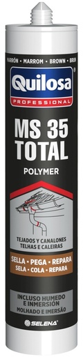 [QUI42929] ADHESIVO Y SELLADOR MS-35 TOTAL MARRON 300 ml. QUILOSA (10042929)