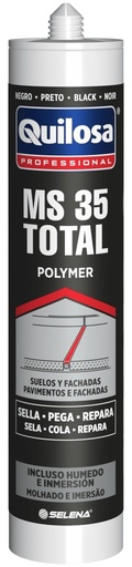 [QUI43797] ADHESIVO Y SELLADOR MS-35 TOTAL NEGRO 300 ml. QUILOSA (10043797)