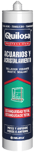 [QUI42500] SILICONA ACUARIOS Y ACRISTALAMIENTO 290 ml. QUILOSA (10042500)