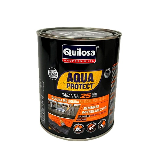 [QUI43741] SILICONA MS LIQUIDA AQUAPROTECT BLANCO 1 kg. QUILOSA (10043741)