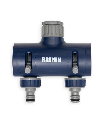 [BREJDR2V] JARD.DISTRIBUIDOR DE RIEGO 2 VÍAS CON REG. DE CAUDAL BREMEN® (8701)