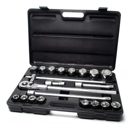 [5910] BOC.JGO Enc.3/4" x 21 Pzs con Accesorios (SAE) BREMEN® (5910)