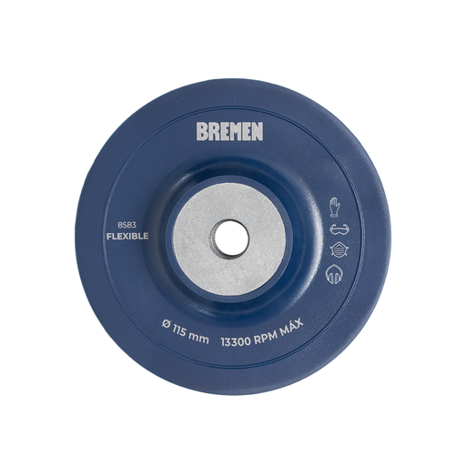 [8583] DISCO DE FIBRA BREMEN 4-1/2" SOPORTE FLEXIBLE (8583)