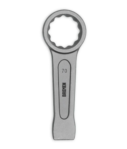 [8536] LLAVE  DE GOLPE ESTRIADA RECTA  70mm BREMEN® (8536)