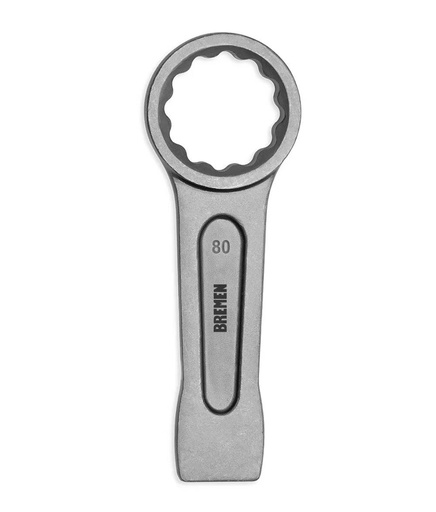 [8538] LLAVE  DE GOLPE ESTRIADA RECTA  80mm BREMEN® (8538)