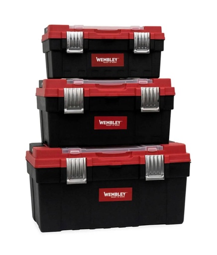 [8365] CAJA HERRAMIENTAS PLAST. WEMBLEY® [3 Uni] (17", 19", 21") (8365)