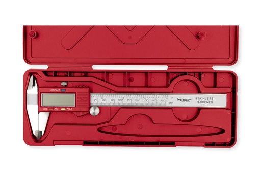 [WEMCD150] CALIBRE DE ACERO 150 mm:Visor Digital Plastico WEMBLEY® (2389)