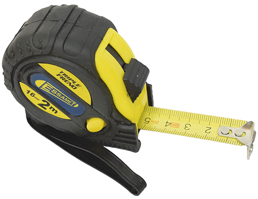 [ESSCM2] CINTA METRICA 3 FRENOS  2 m x 16 mm ESSAMET